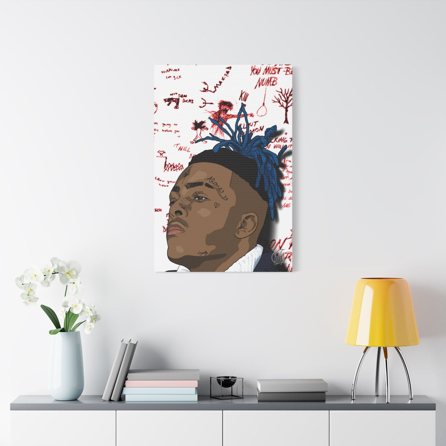 Late Rapper XXX 🕊 RIP Satin Canvas, Stretched