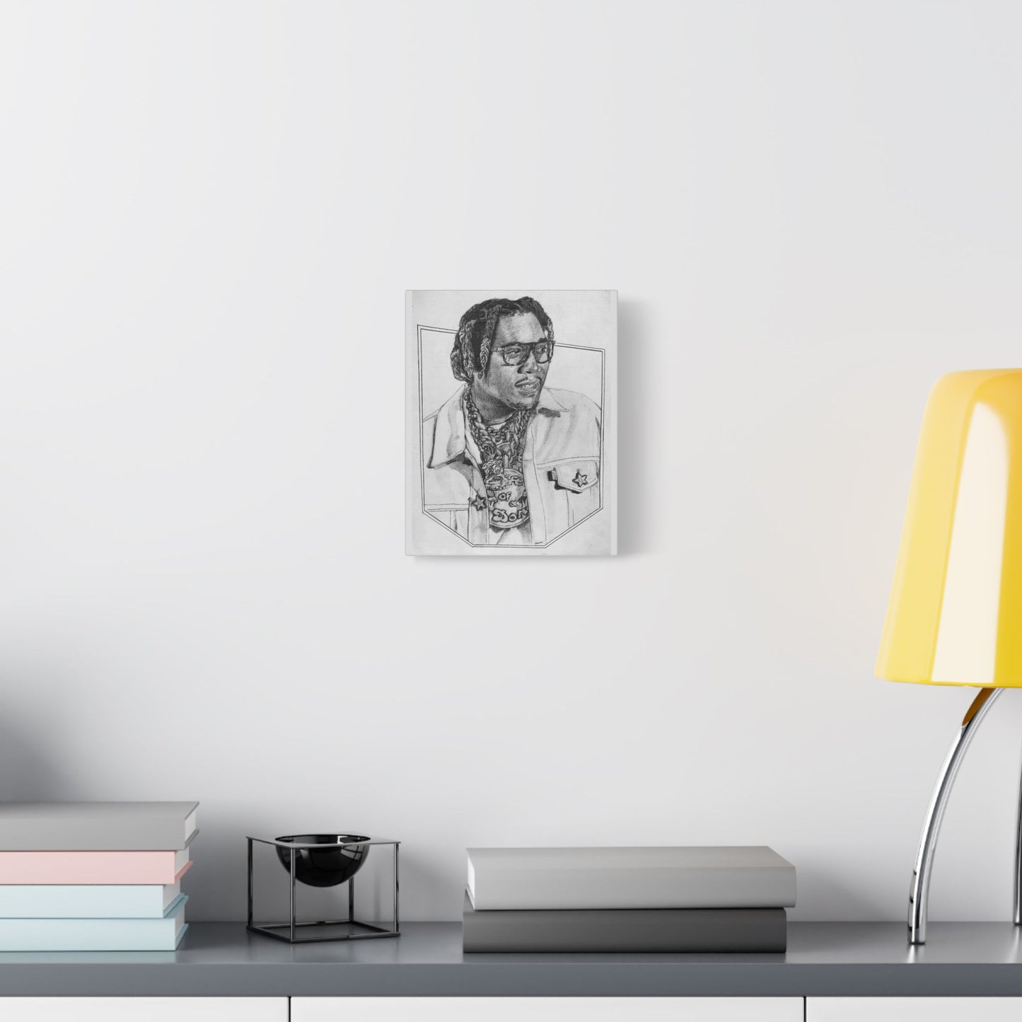 Don Toliver Portrait on Satin Canvas, Stretched