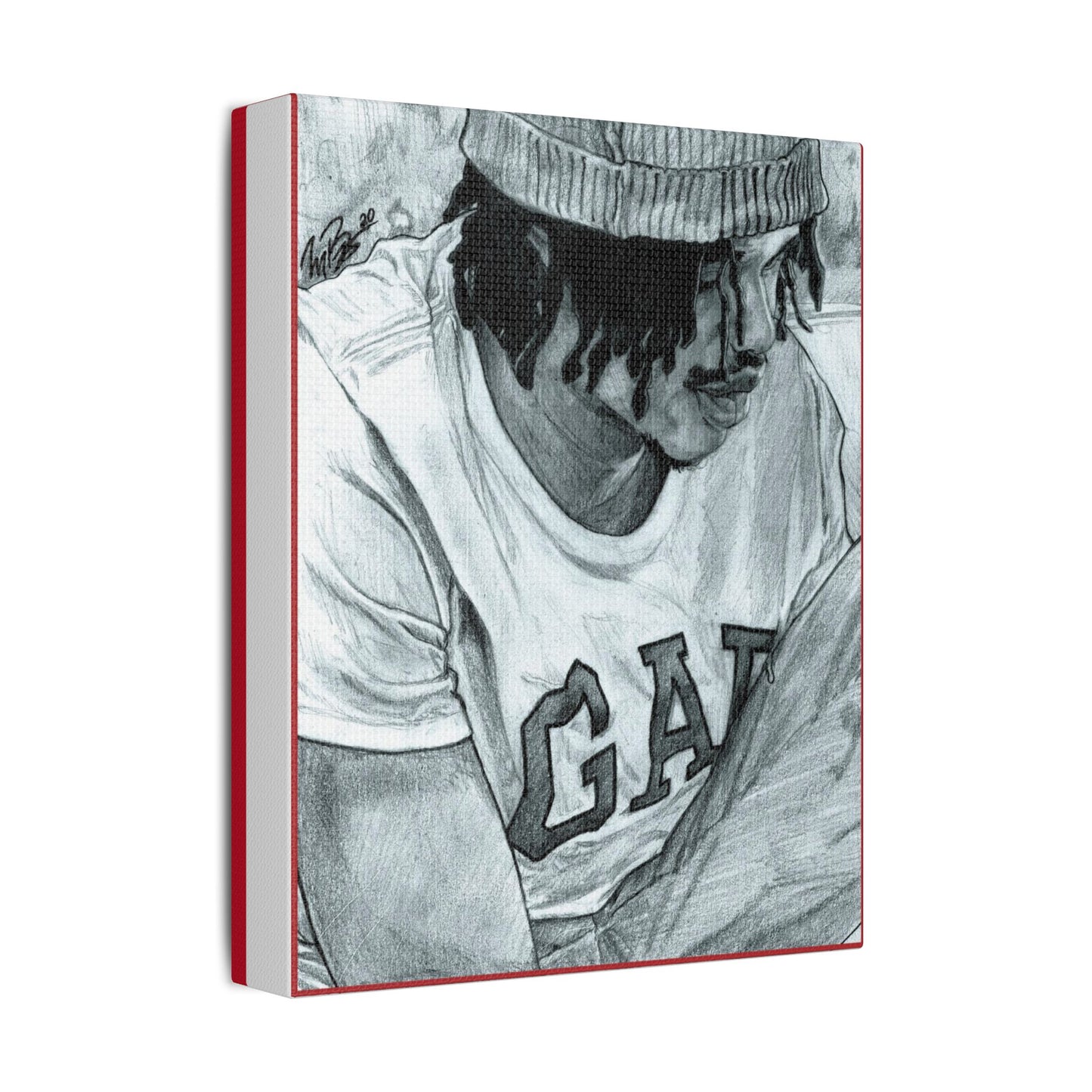 Rico the GIANT Portrait on Satin Canvas, Stretched