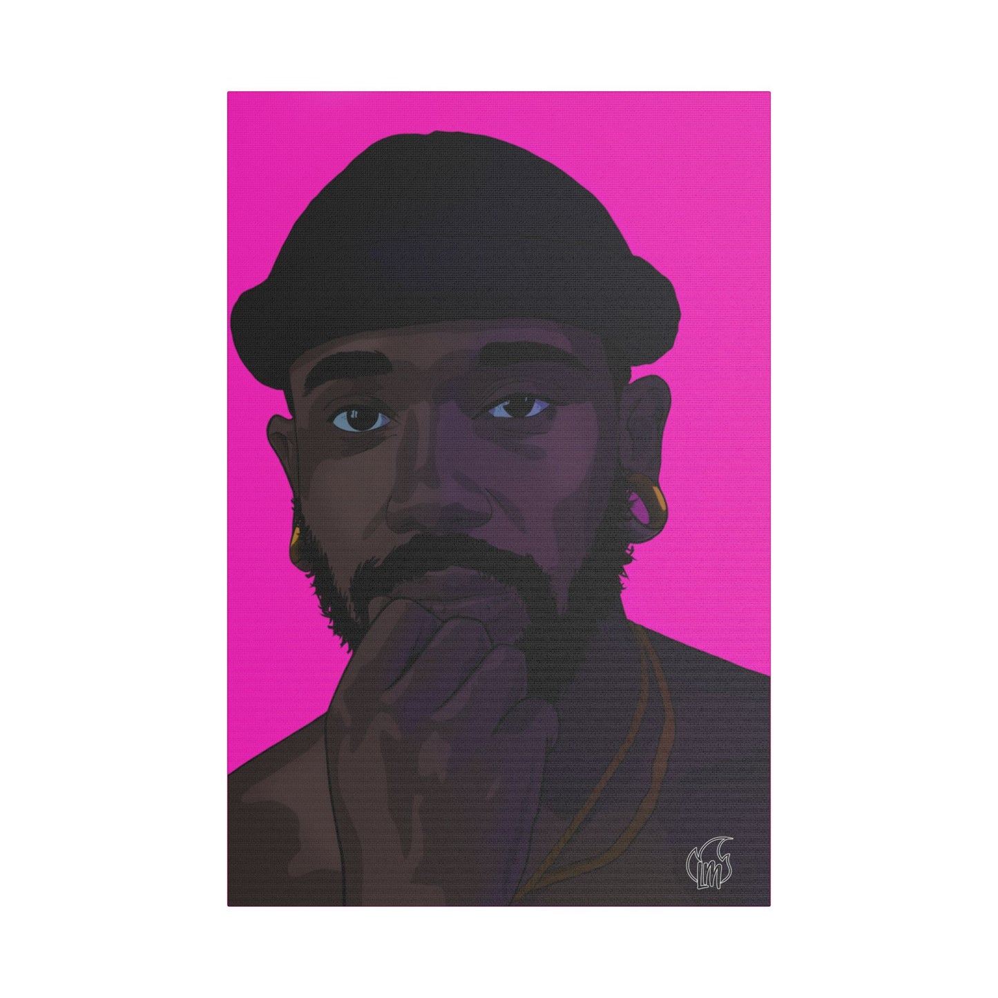 Markus Prime Portrait Satin Canvas, Stretched