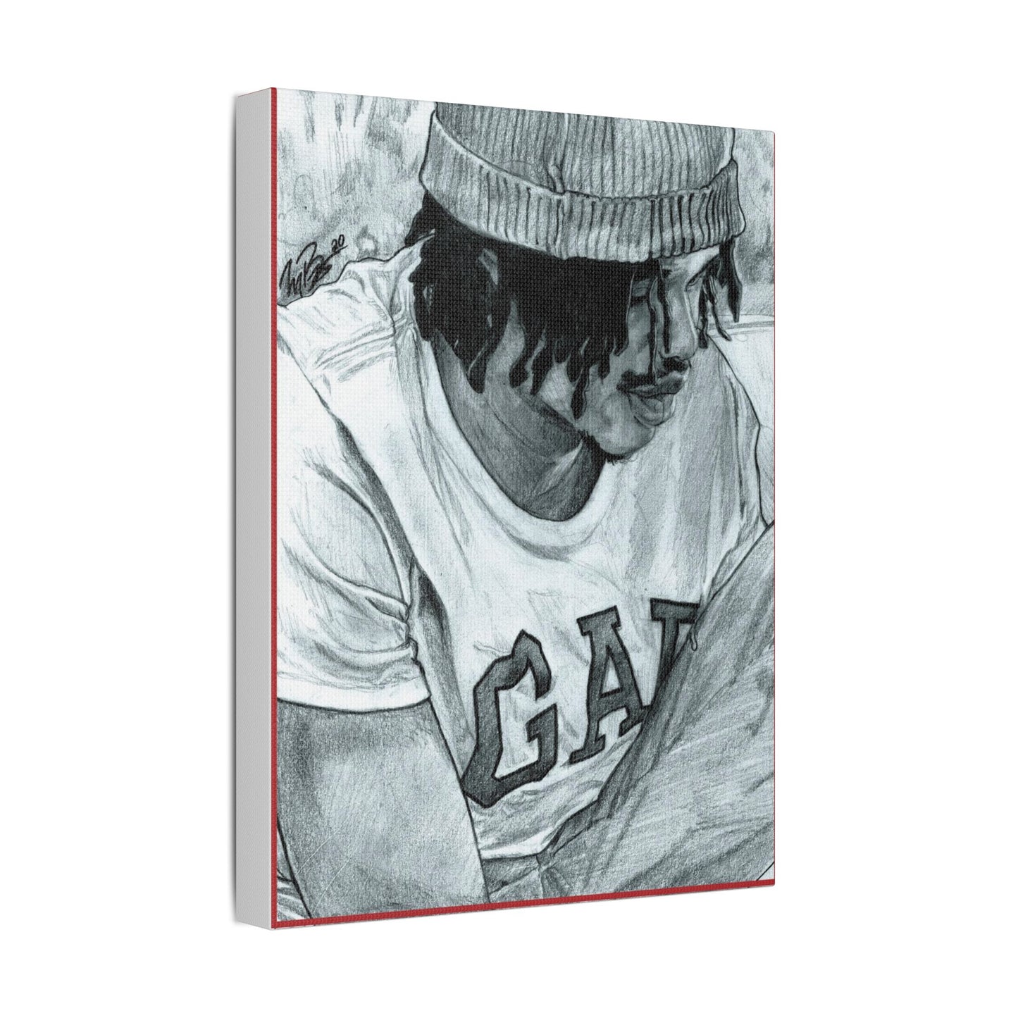 Rico the GIANT Portrait on Satin Canvas, Stretched