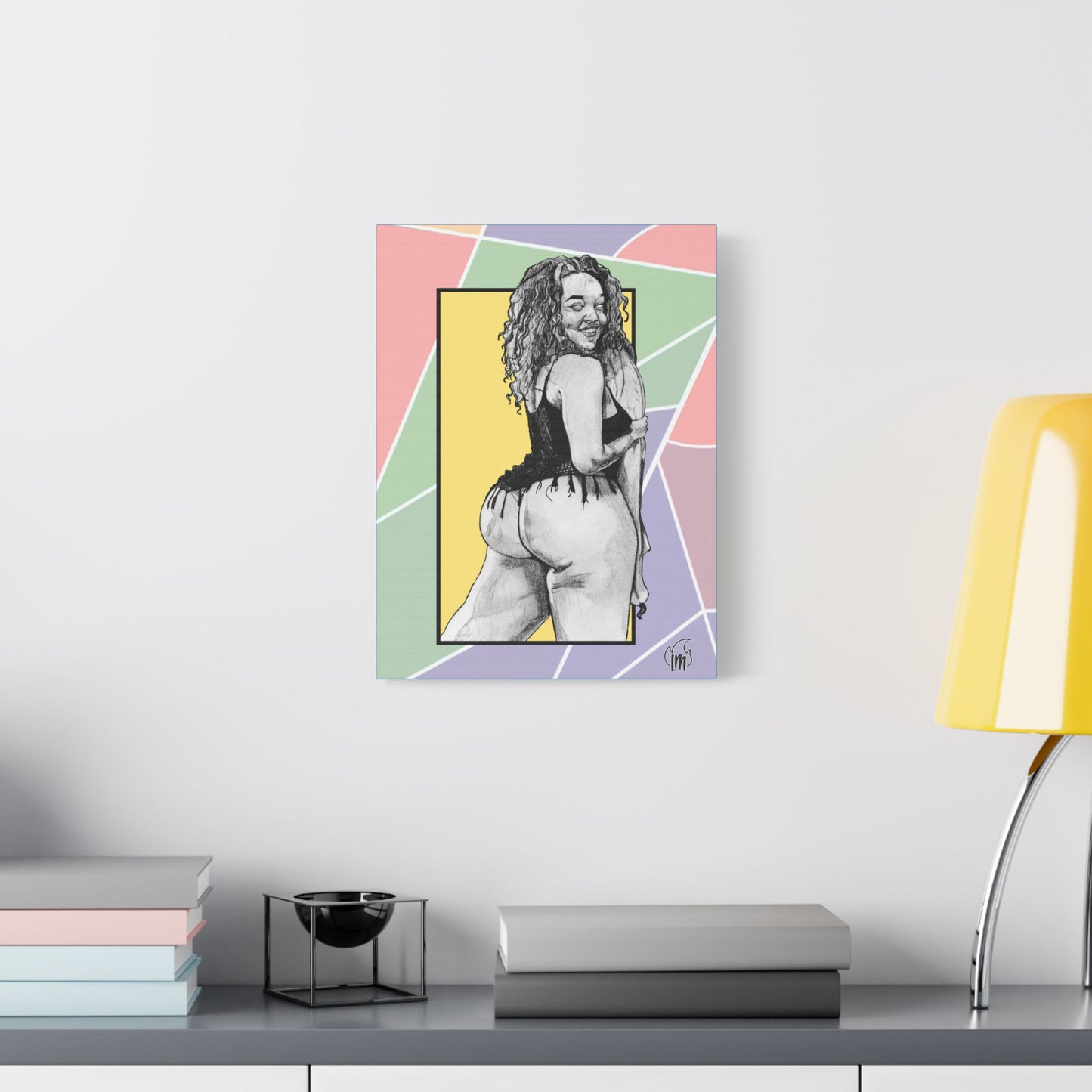 Banana Split on Satin Canvas, Stretched