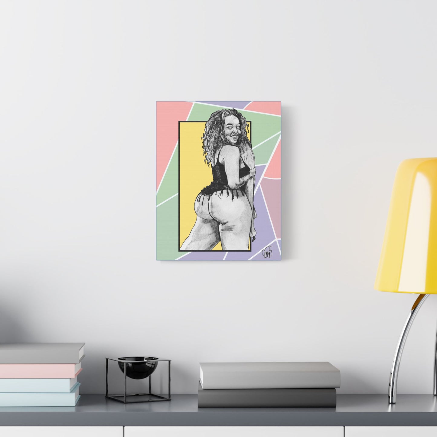 Banana Split on Satin Canvas, Stretched