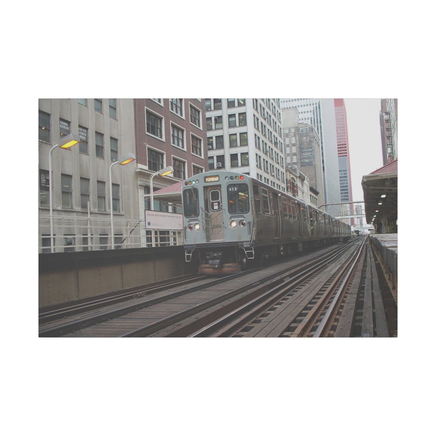 City Transit Matte Canvas, Stretched, 0.75" Wall Art