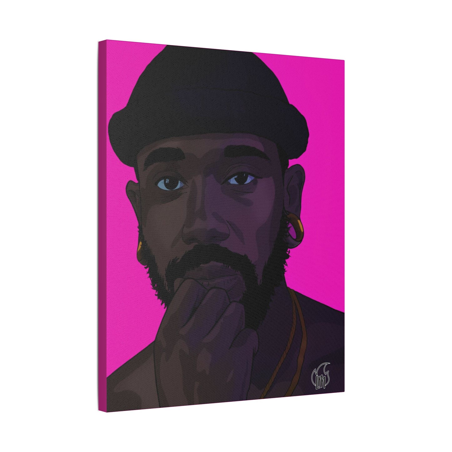 Markus Prime Portrait Satin Canvas, Stretched