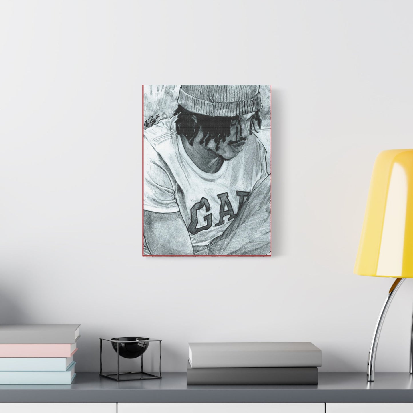 Rico the GIANT Portrait on Satin Canvas, Stretched