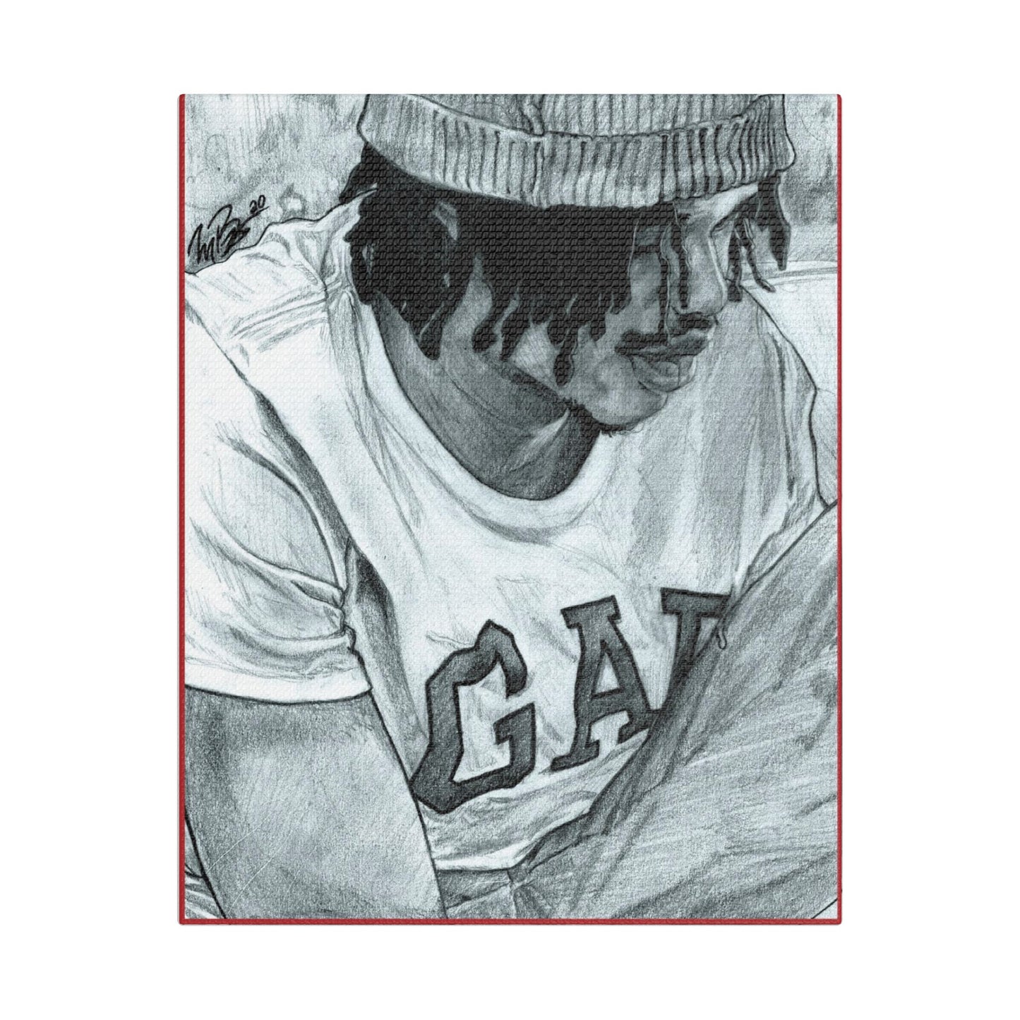 Rico the GIANT Portrait on Satin Canvas, Stretched
