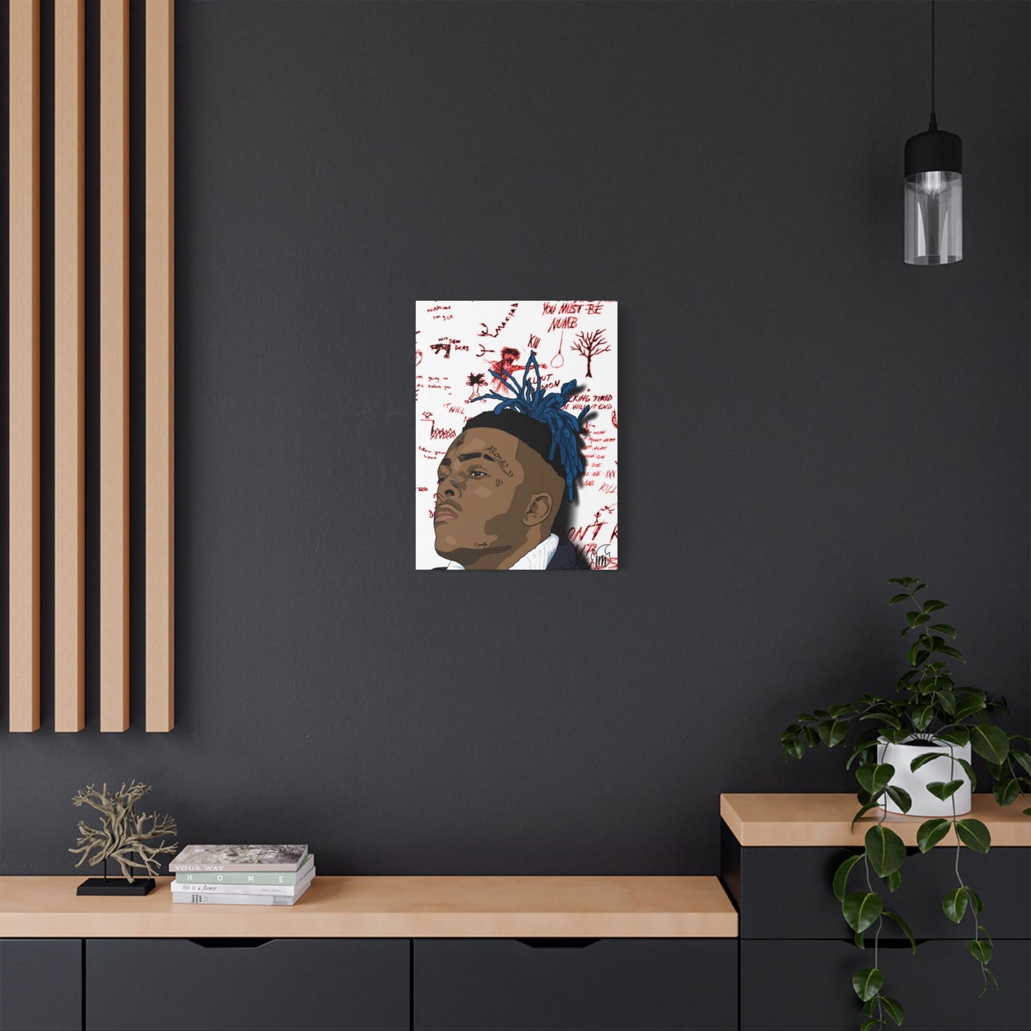 Late Rapper XXX 🕊 RIP Satin Canvas, Stretched