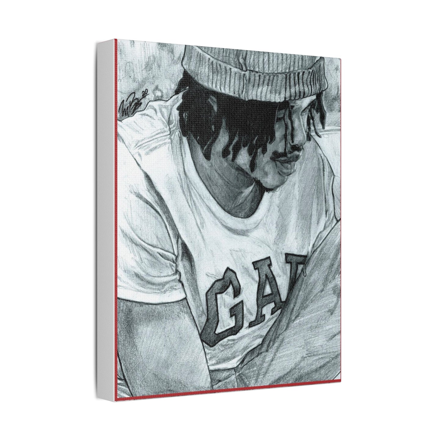 Rico the GIANT Portrait on Satin Canvas, Stretched