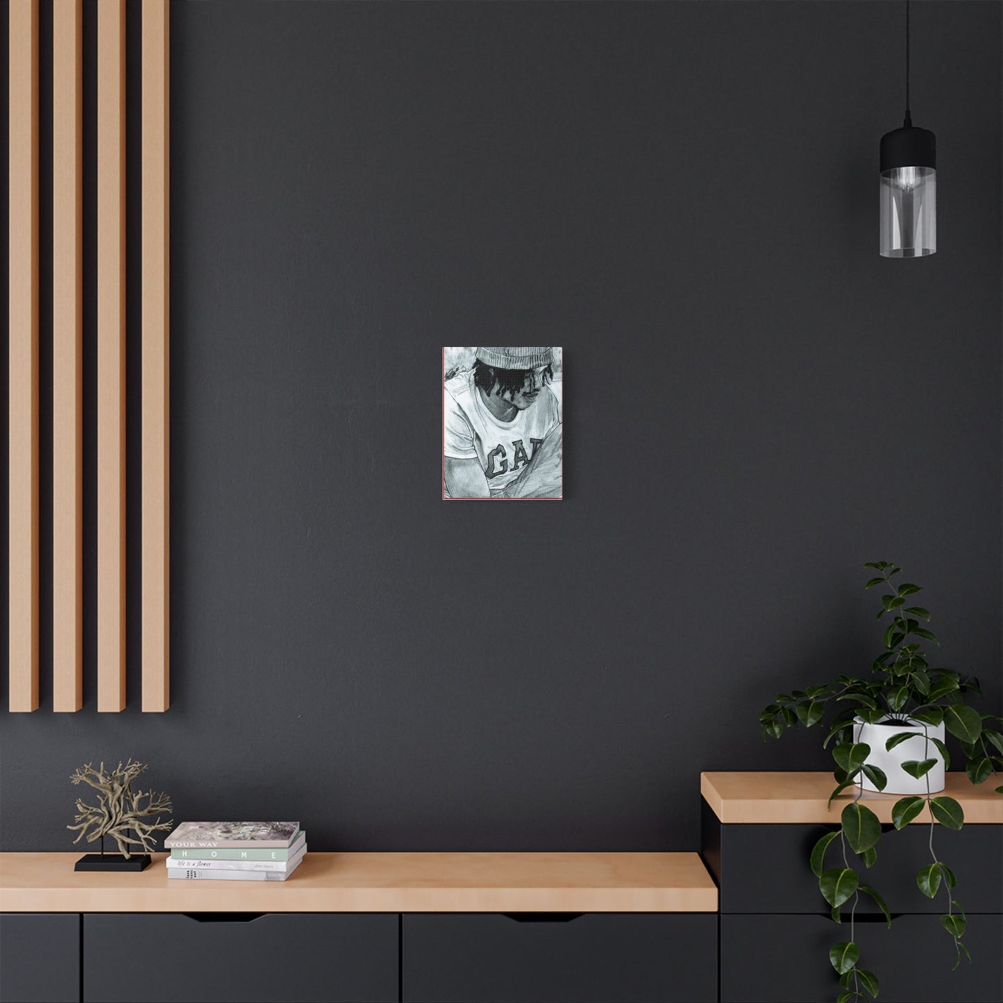 Rico the GIANT Portrait on Satin Canvas, Stretched