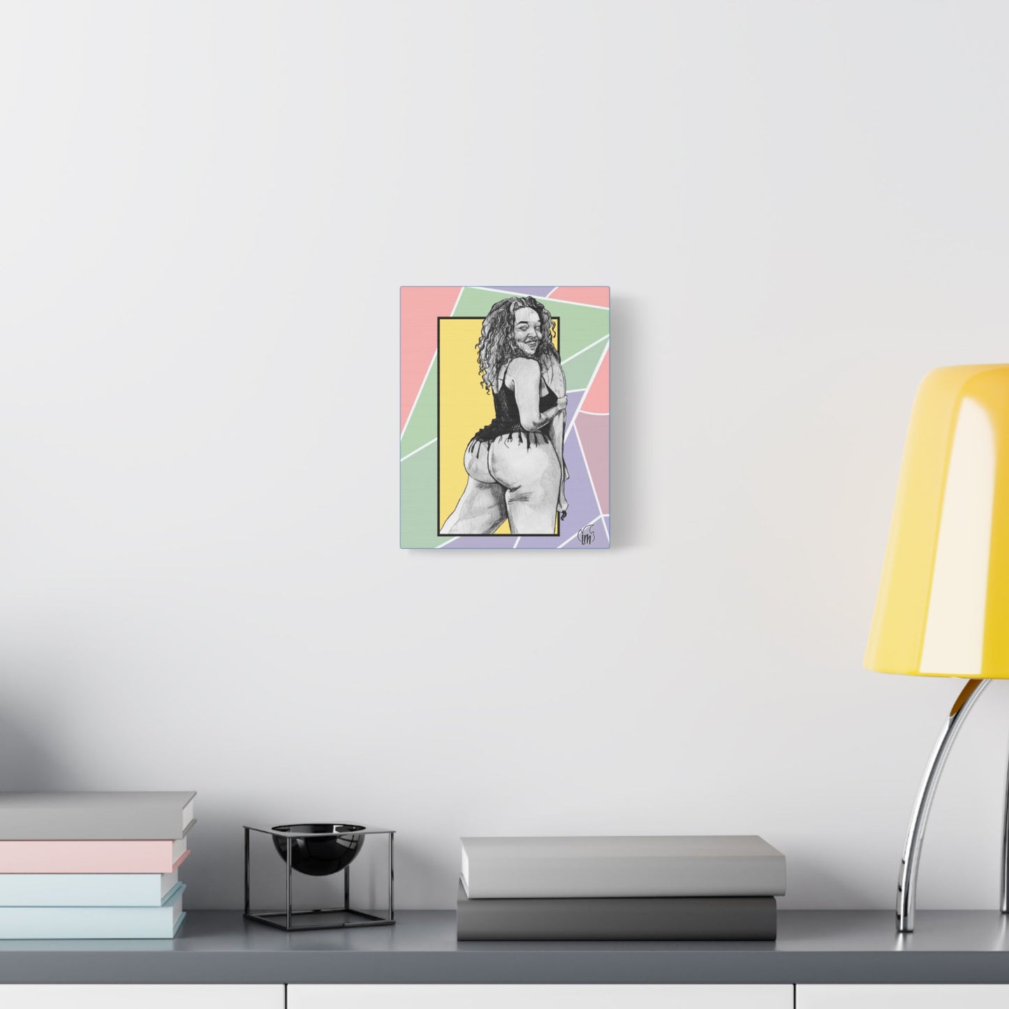 Banana Split on Satin Canvas, Stretched