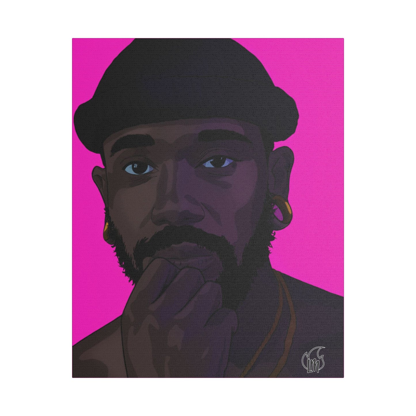 Markus Prime Portrait Satin Canvas, Stretched