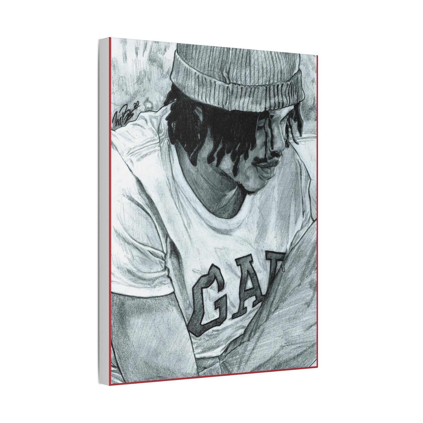 Rico the GIANT Portrait on Satin Canvas, Stretched