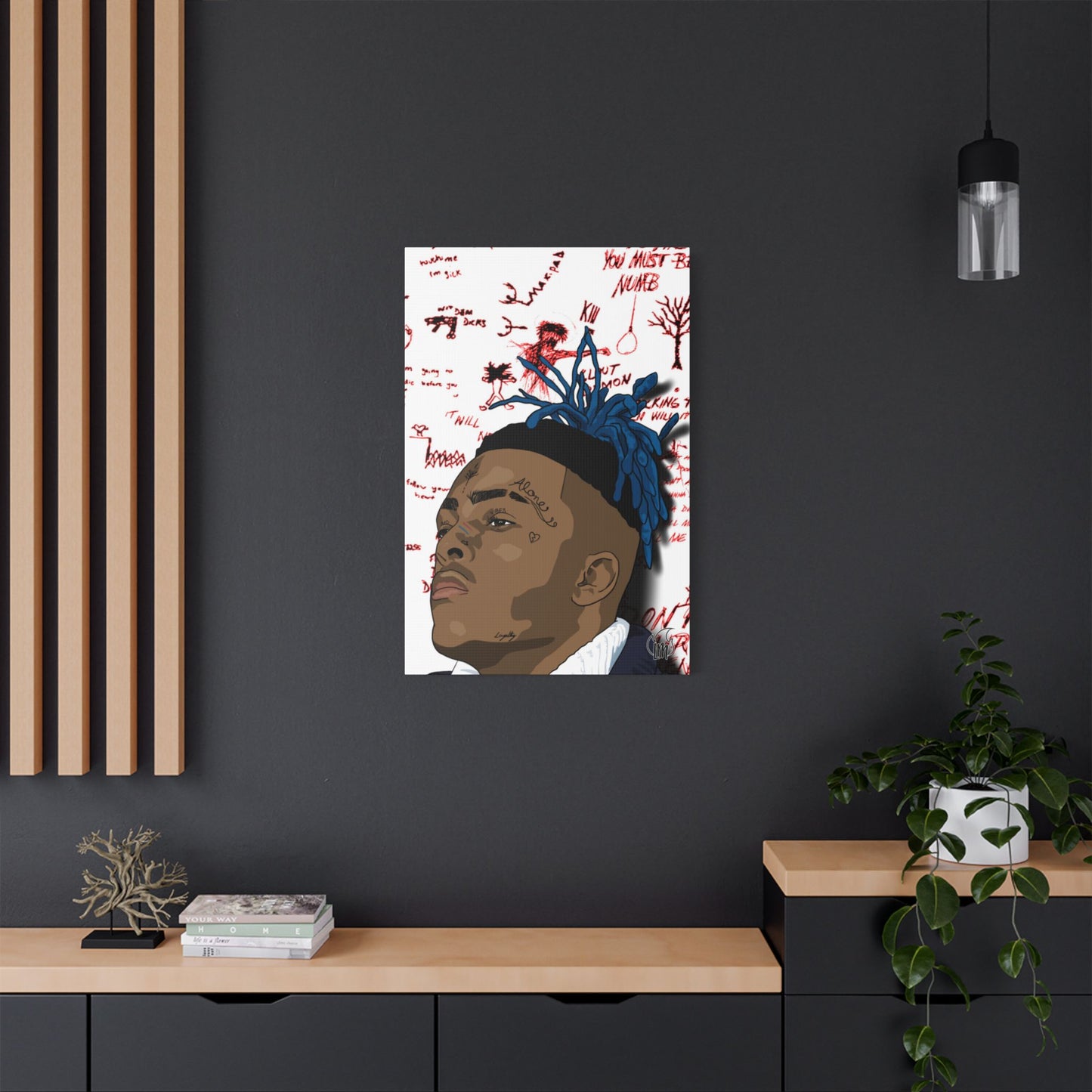 Late Rapper XXX 🕊 RIP Satin Canvas, Stretched