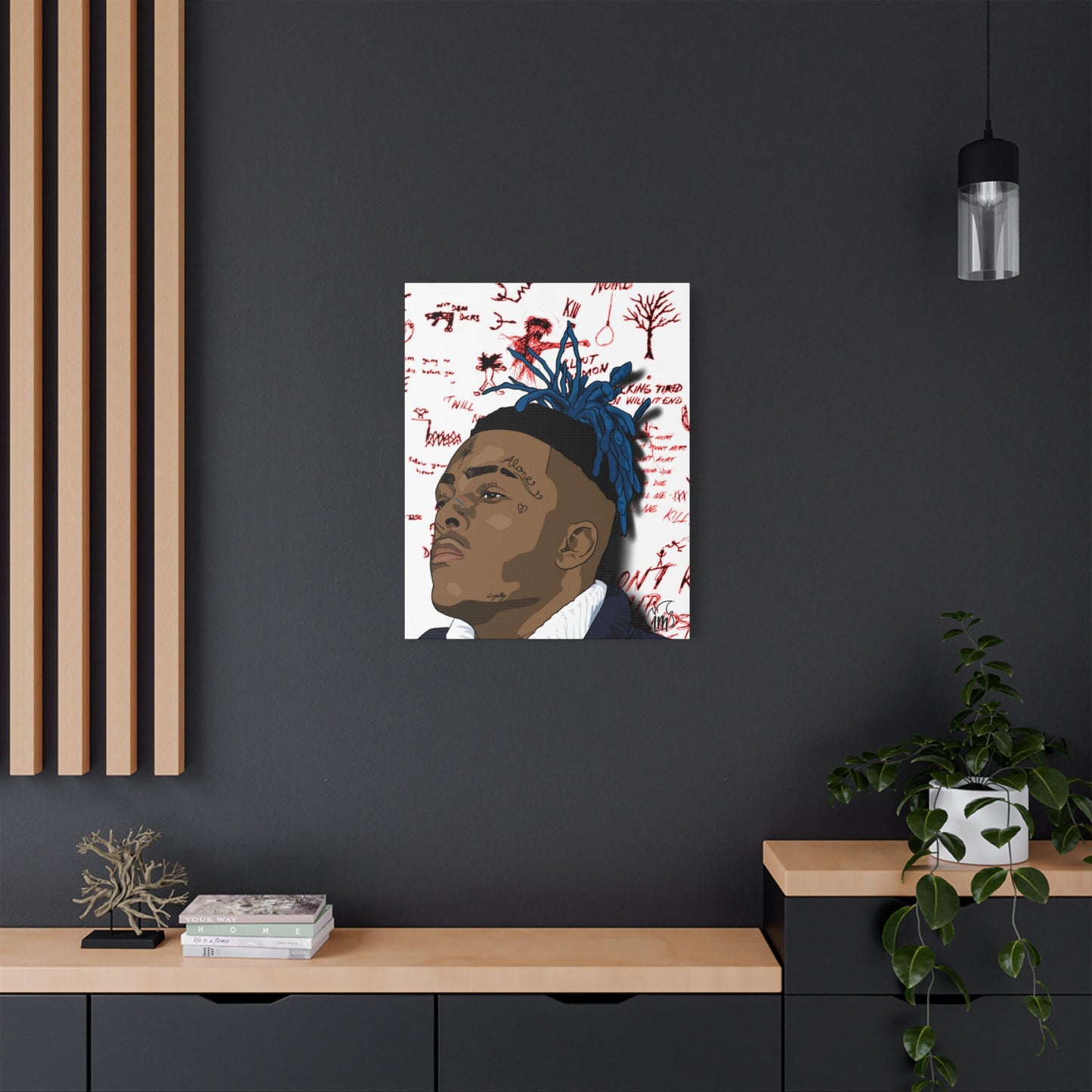 Late Rapper XXX 🕊 RIP Satin Canvas, Stretched