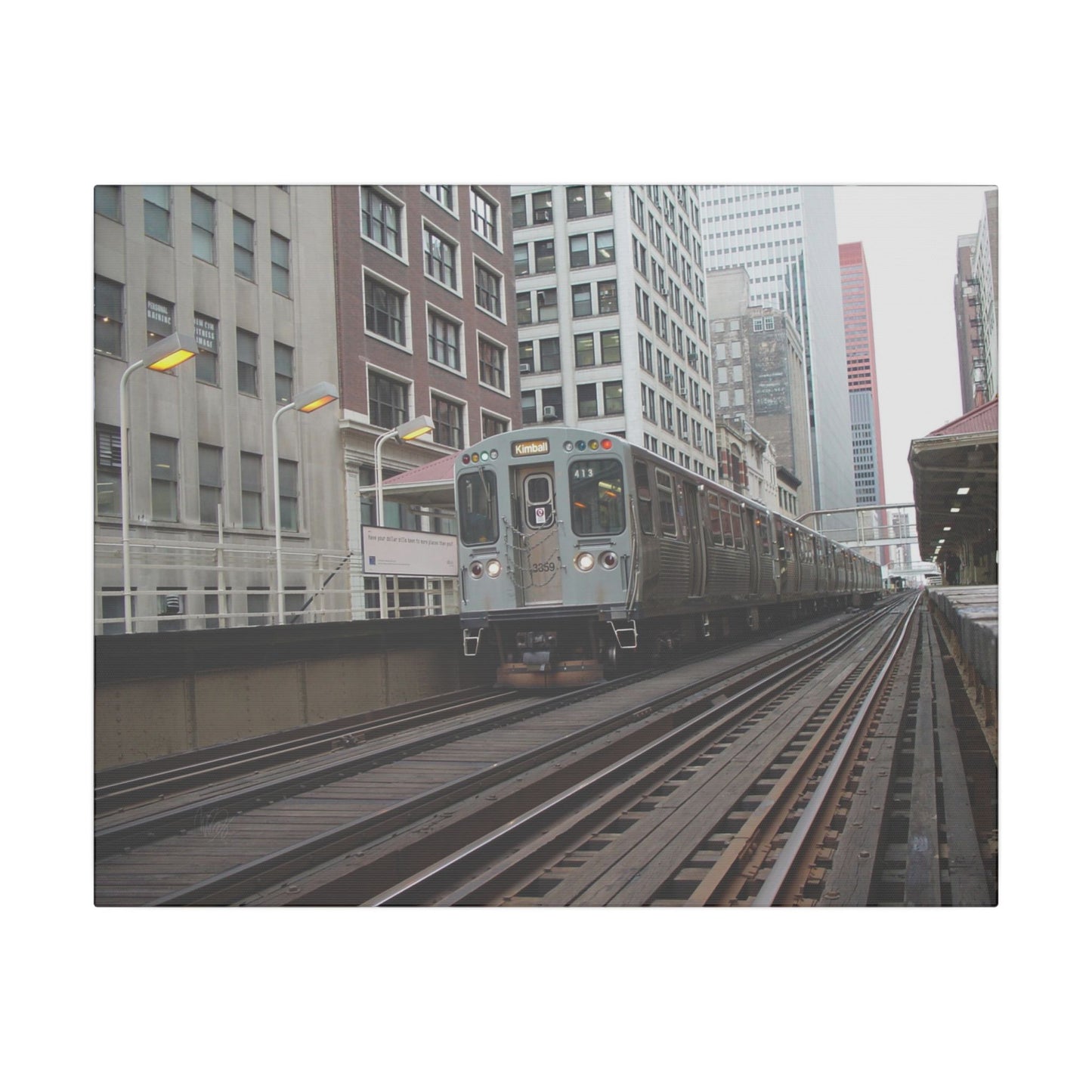 City Transit Matte Canvas, Stretched, 0.75" Wall Art