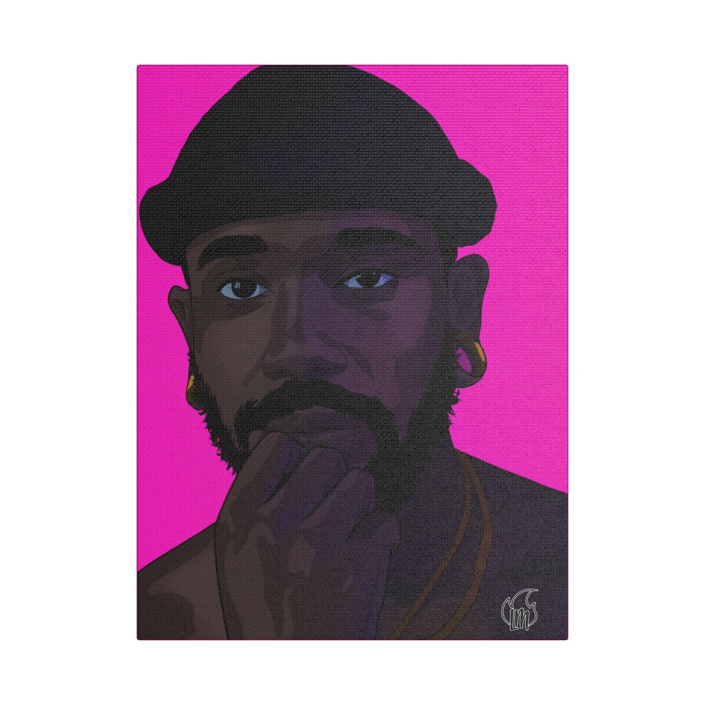Markus Prime Portrait Satin Canvas, Stretched