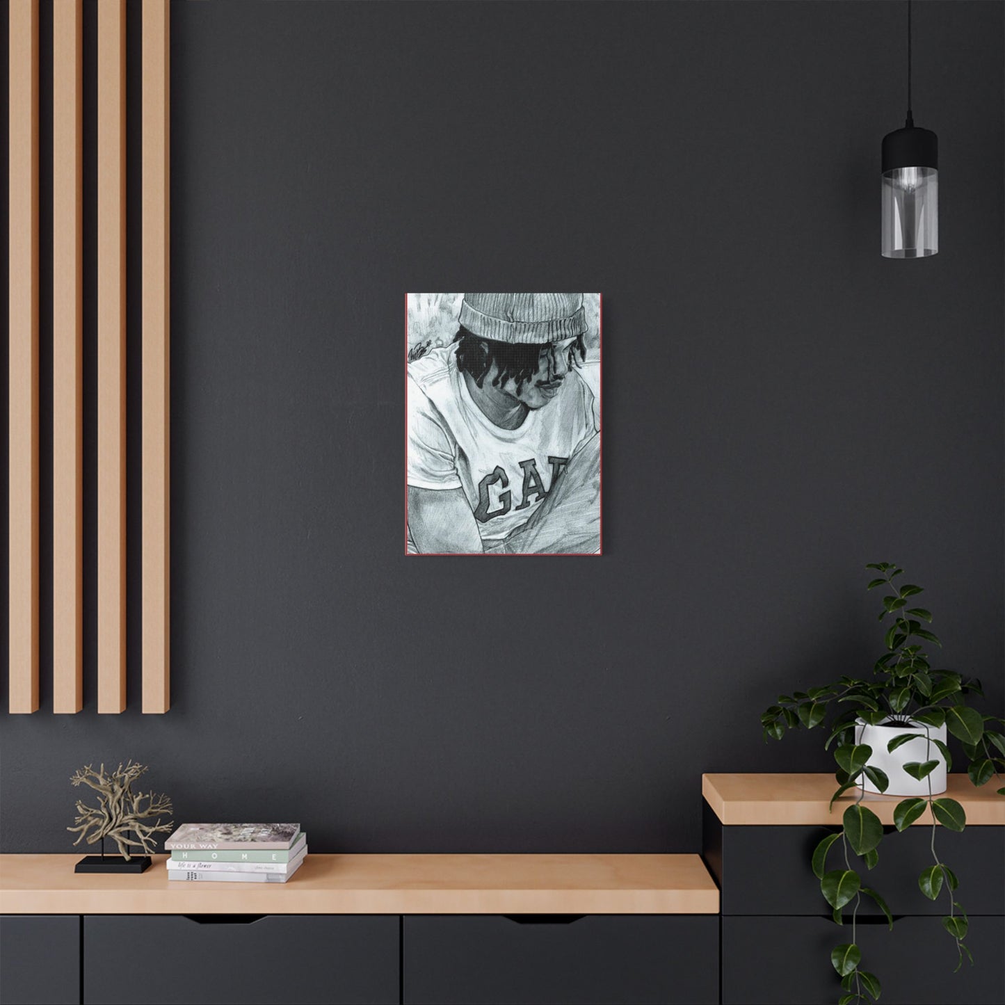 Rico the GIANT Portrait on Satin Canvas, Stretched
