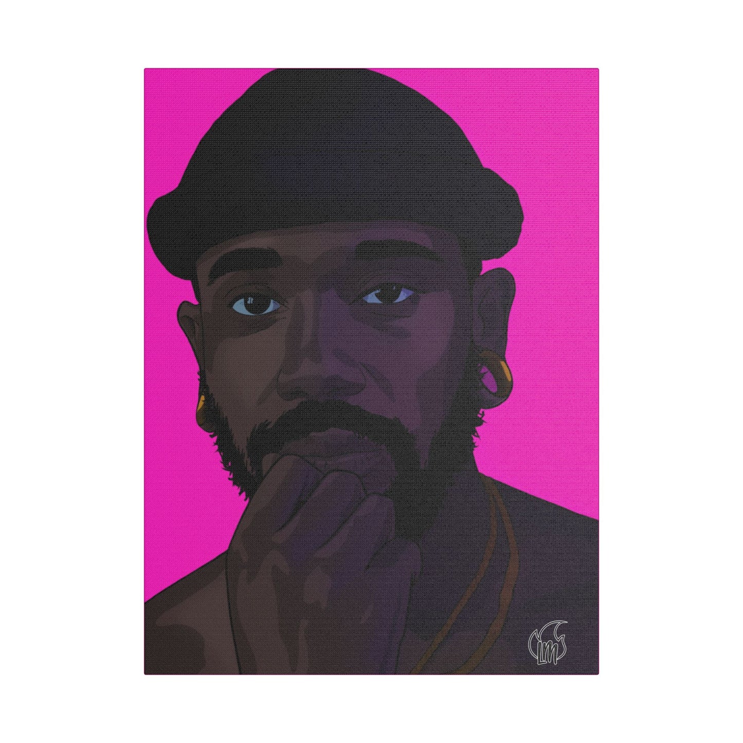 Markus Prime Portrait Satin Canvas, Stretched