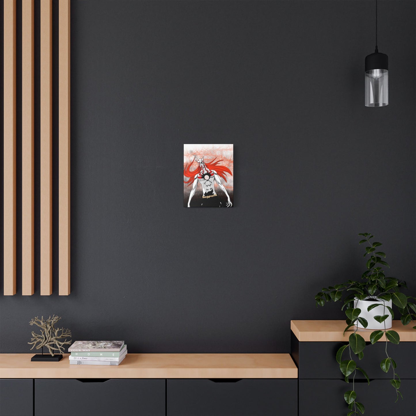 Bleach Anime, Hollow Reaper on Satin Canvas, Stretched