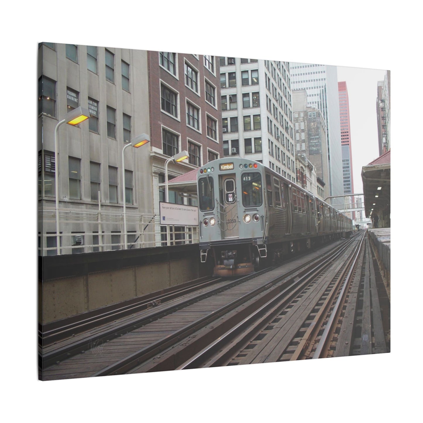 City Transit Matte Canvas, Stretched, 0.75" Wall Art