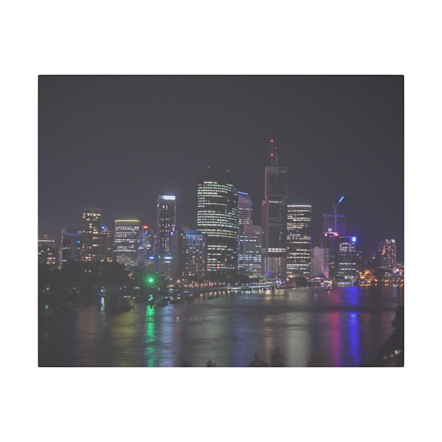 Kangaroo Point Cliffs, Brisbane Matte Canvas, Stretched, 0.75" Wall Art
