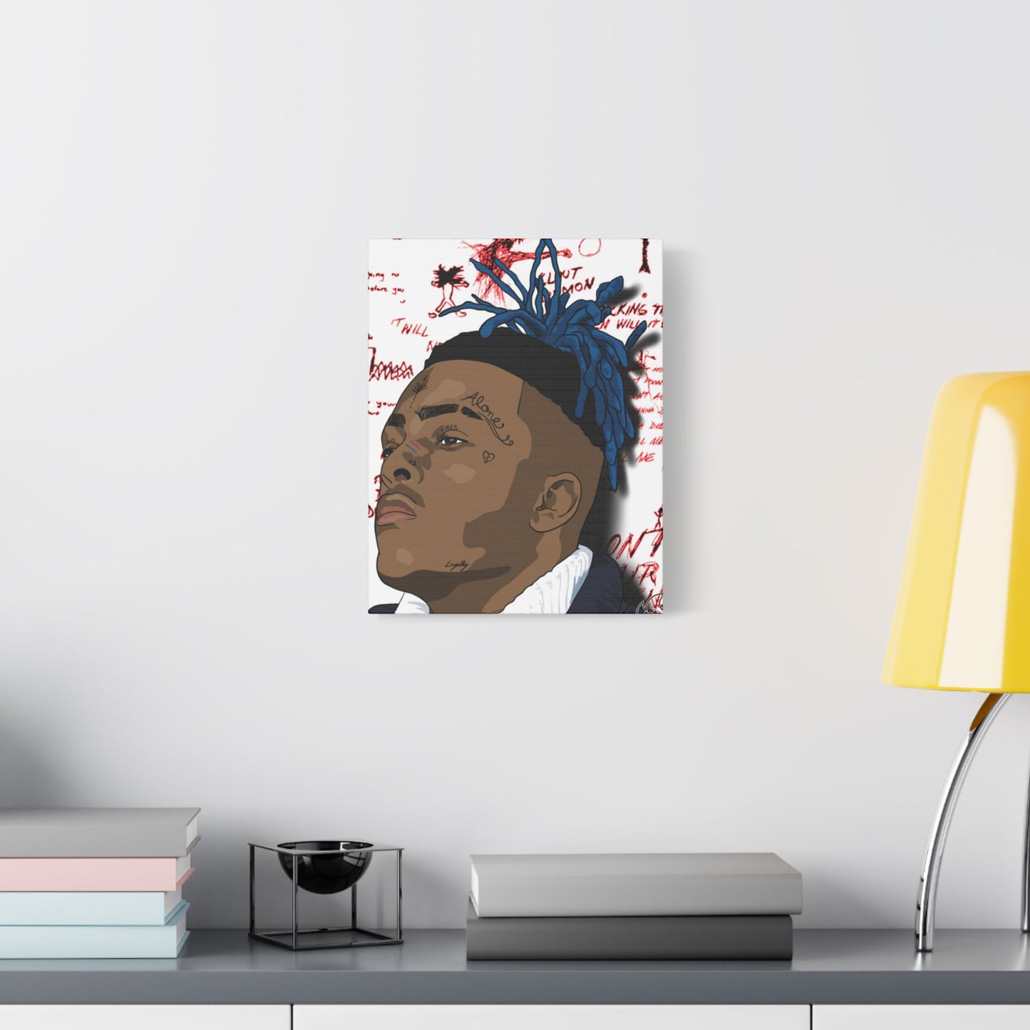 Late Rapper XXX 🕊 RIP Satin Canvas, Stretched