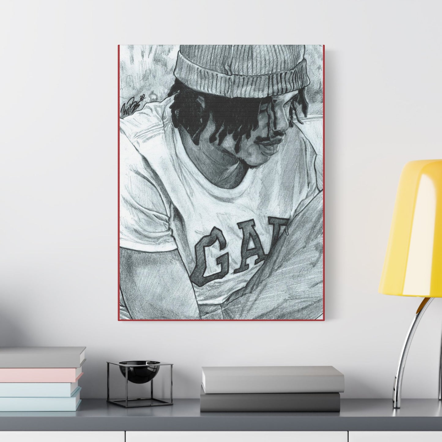 Rico the GIANT Portrait on Satin Canvas, Stretched