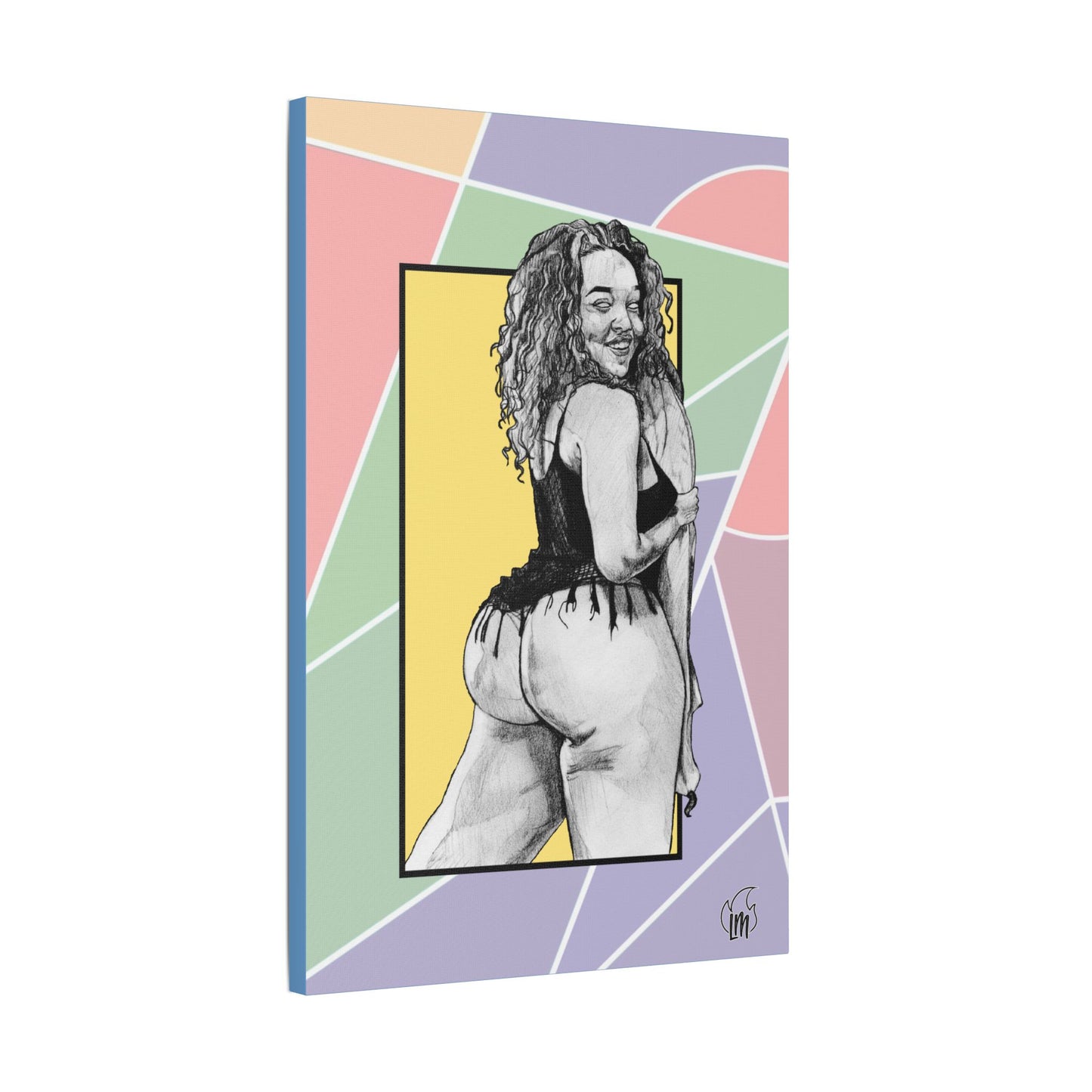 Banana Split on Satin Canvas, Stretched