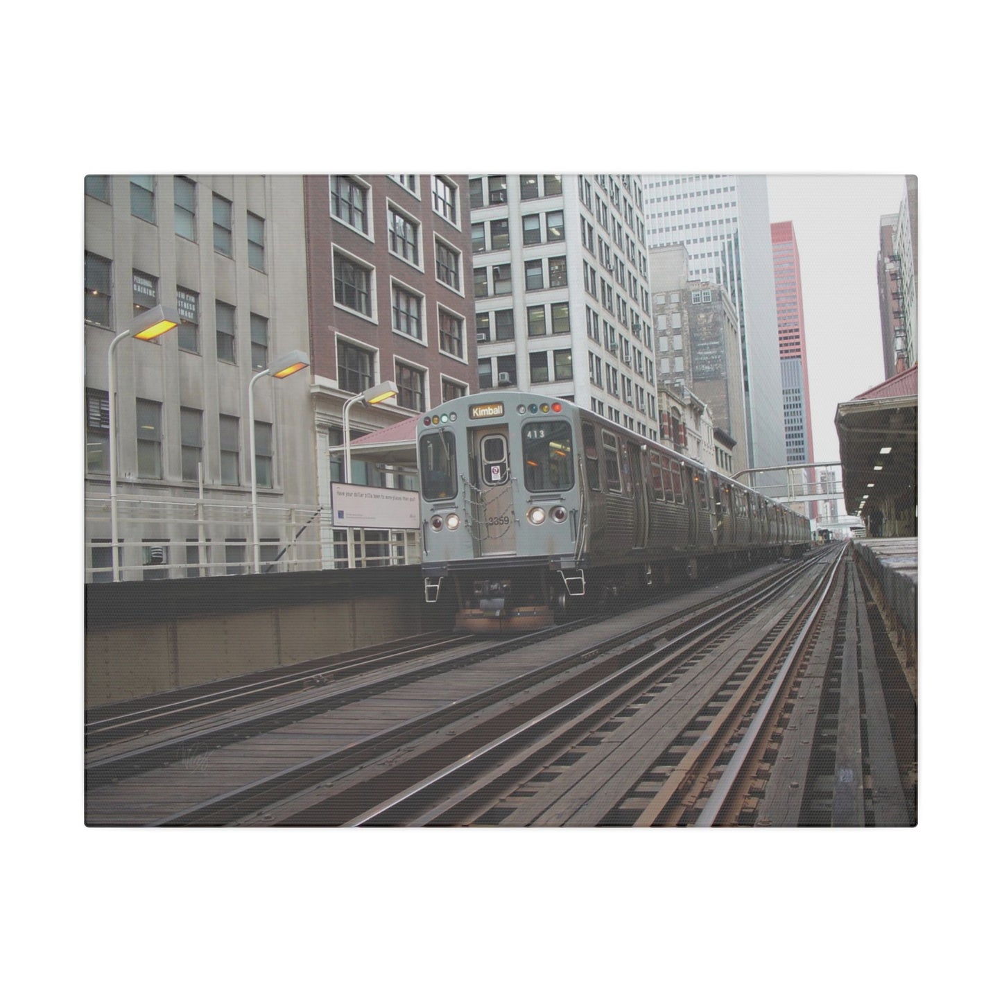 City Transit Matte Canvas, Stretched, 0.75" Wall Art