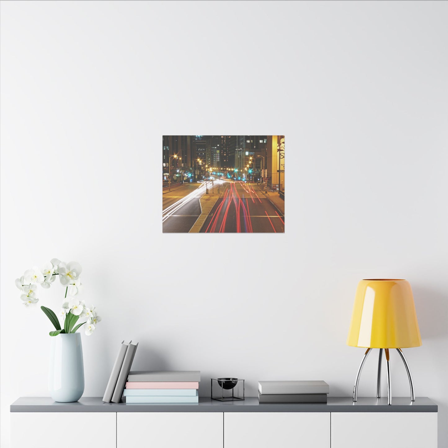 Chicago Nights Matte Canvas, Stretched, 0.75" Wall Art
