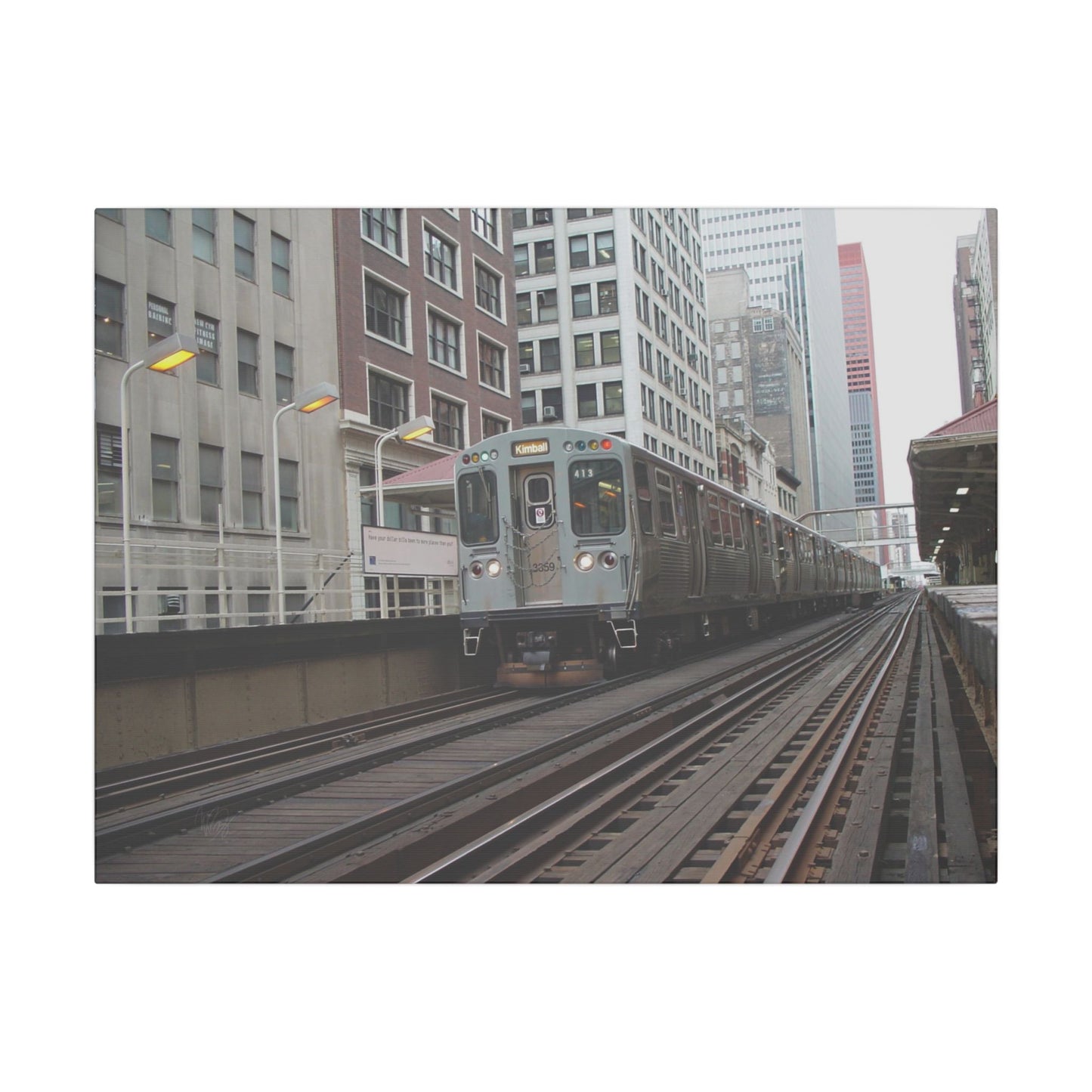 City Transit Matte Canvas, Stretched, 0.75" Wall Art