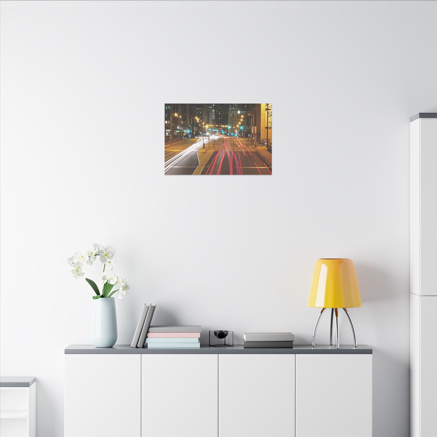 Chicago Nights Matte Canvas, Stretched, 0.75" Wall Art