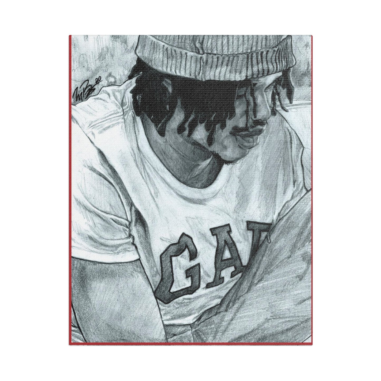Rico the GIANT Portrait on Satin Canvas, Stretched