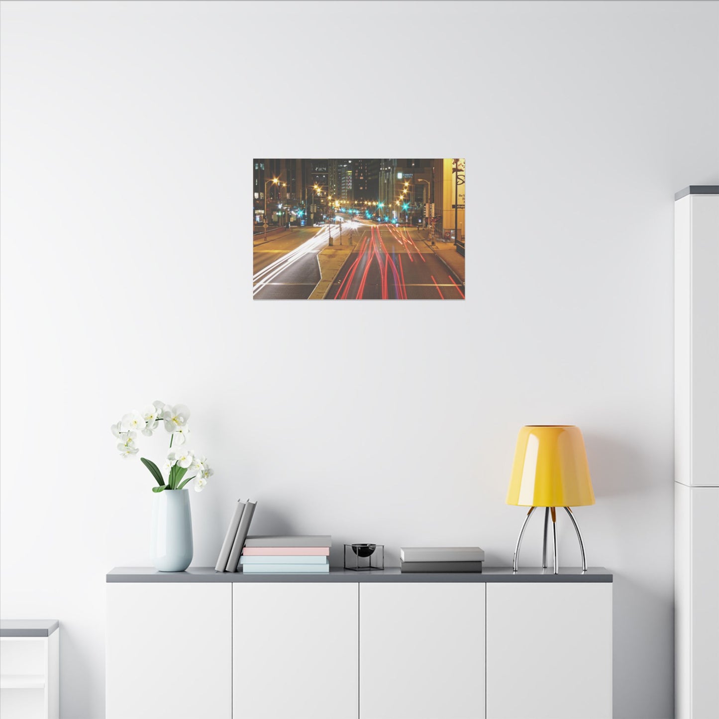 Chicago Nights Matte Canvas, Stretched, 0.75" Wall Art