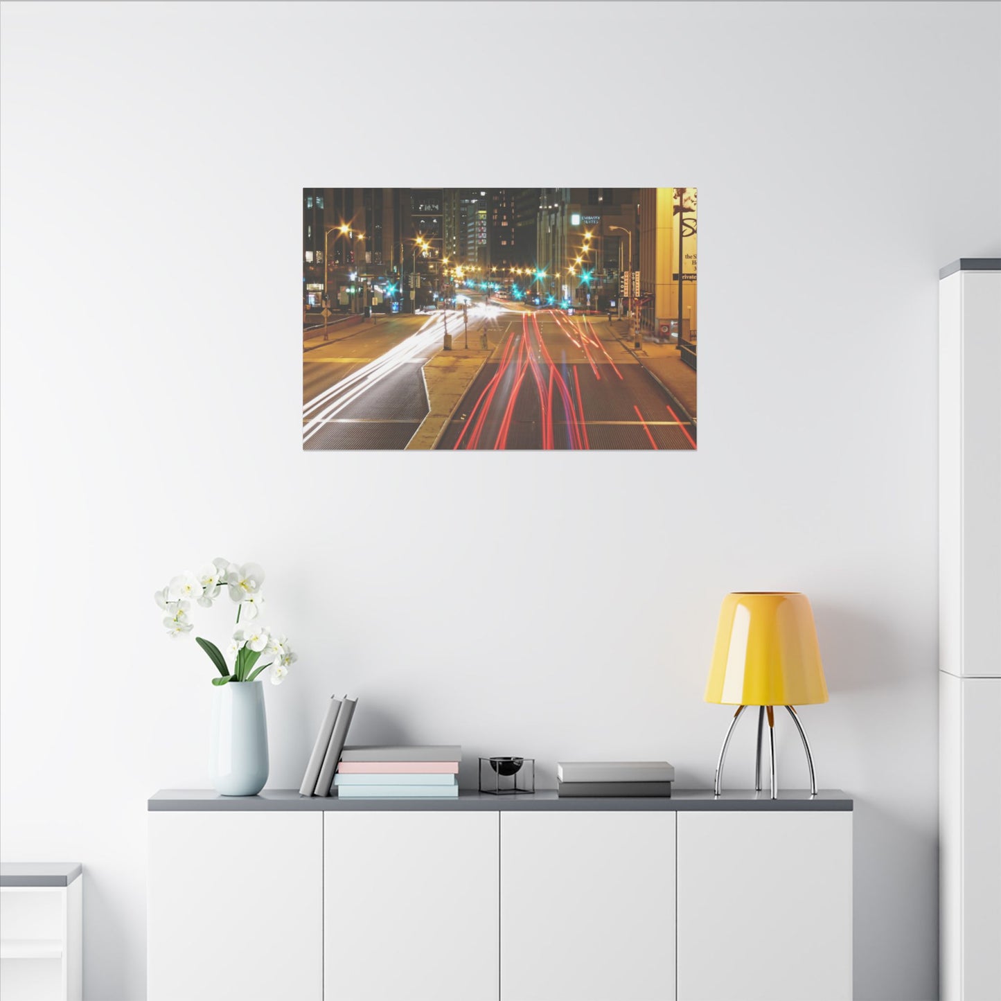 Chicago Nights Matte Canvas, Stretched, 0.75" Wall Art