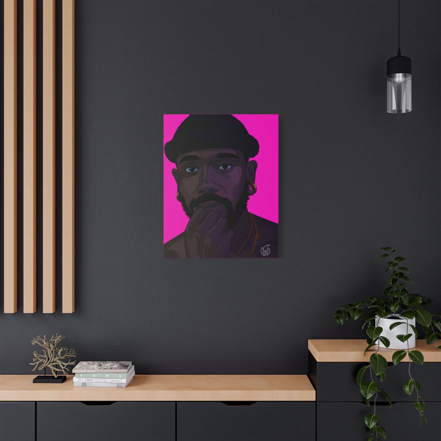 Markus Prime Portrait Satin Canvas, Stretched