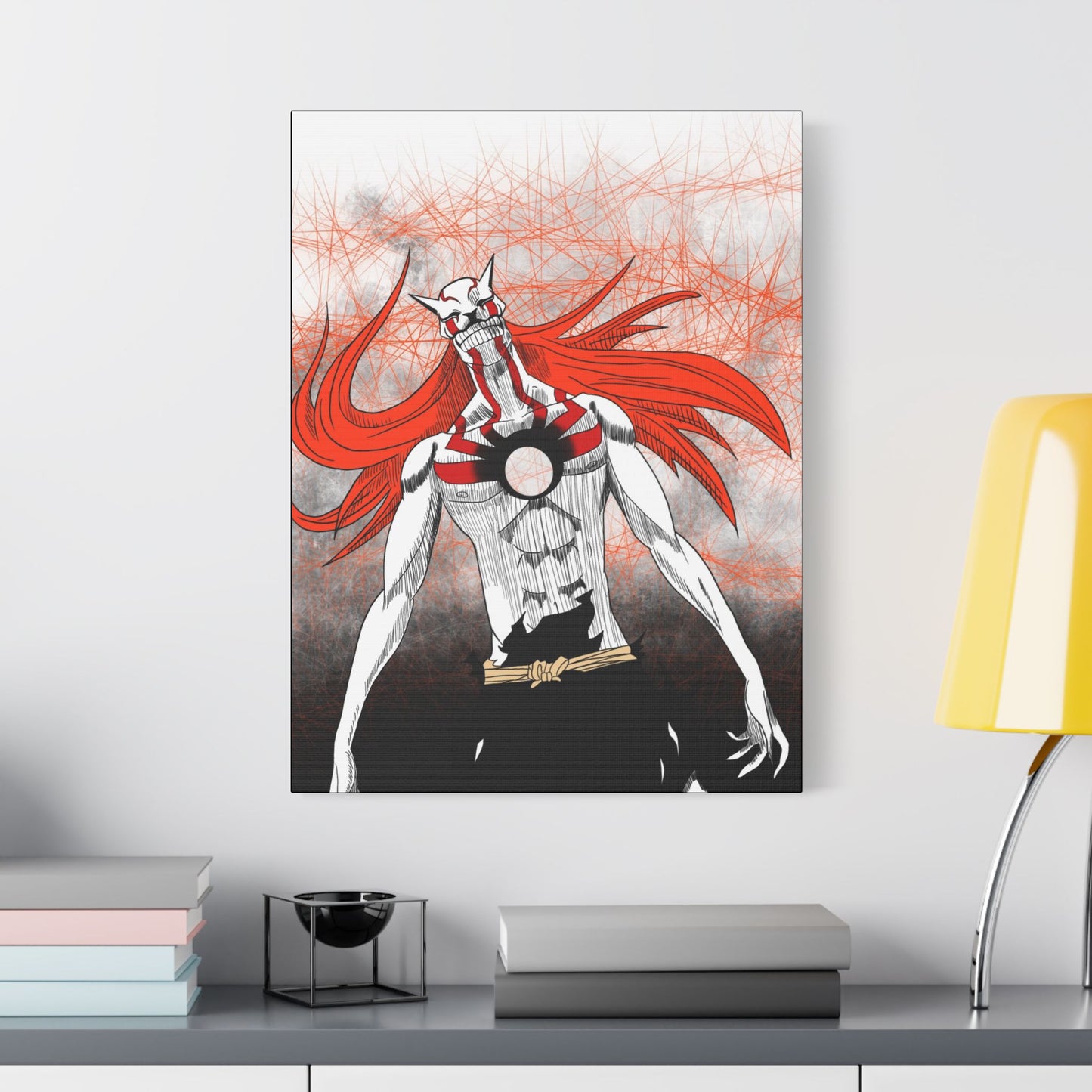 Bleach Anime, Hollow Reaper on Satin Canvas, Stretched